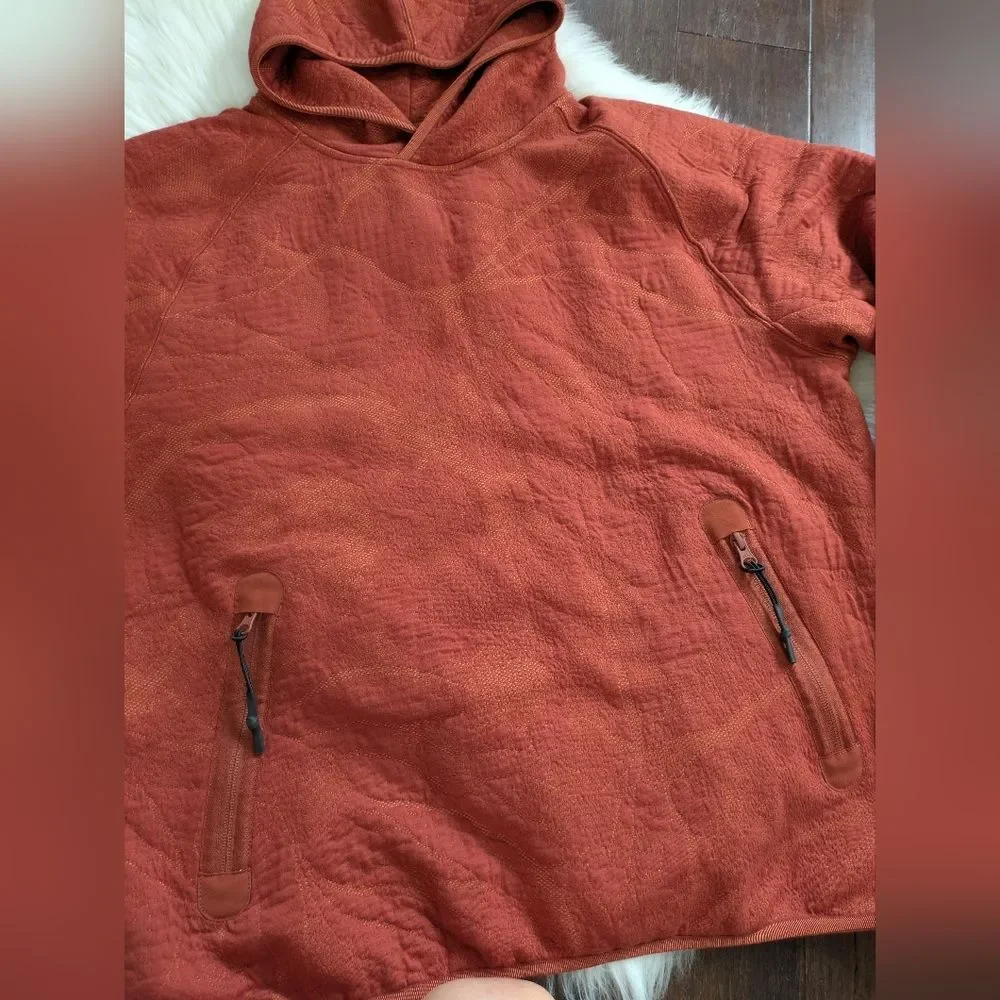 Nike Tech Pack Sportswear Therma-Fit ADV Hoodie Rust Orange Hooded Pullover